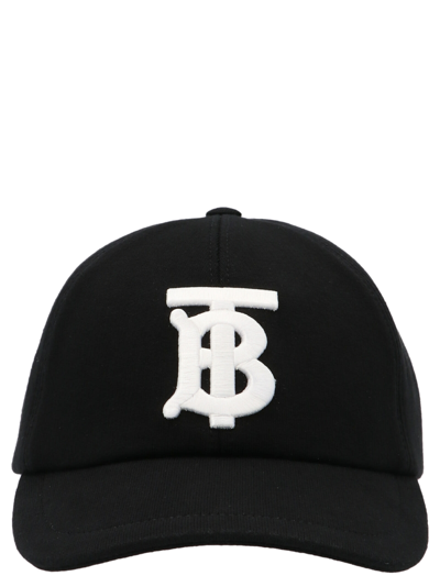 Shop Burberry Tb Cap In Black