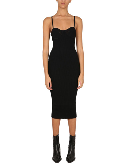 Shop Helmut Lang Women's  Black Other Materials Dress