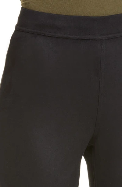 Shop Hue High Waist Microsuede Leggings In Black
