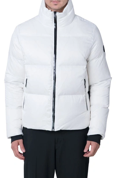 Shop The Recycled Planet Company Revo Waterproof Recycled Down Puffer Jacket In White