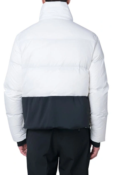 Shop The Recycled Planet Company Revo Waterproof Recycled Down Puffer Jacket In White
