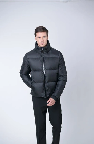 Shop The Recycled Planet Company Revo Waterproof Recycled Down Puffer Jacket In Black