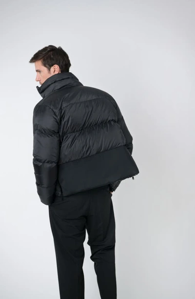 Shop The Recycled Planet Company Revo Waterproof Recycled Down Puffer Jacket In Black
