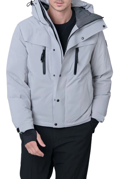 Shop The Recycled Planet Company Norwalk Water Repellent Recycled Down Parka In Light Grey
