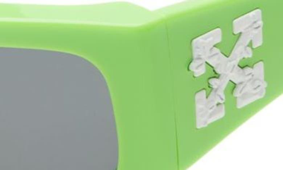Off-white Joseph Rectangular Sunglasses In Green Dark