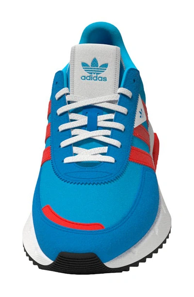 Shop Adidas Originals Kids' Retropy F2 Sneaker In Sky Rush/ Vivid Red/ Blue Rush
