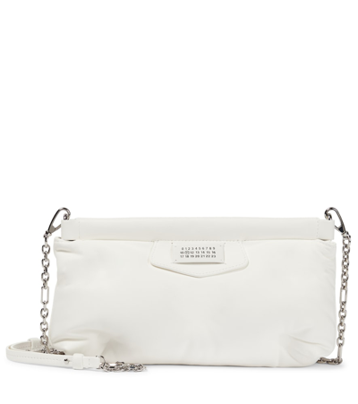 Shop Maison Margiela Glam Slam Red Carpet Leather Clutch In White