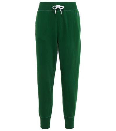 Shop Polo Ralph Lauren Cotton-blend Sweatpants In Green New Forest