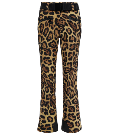 Shop Goldbergh Pippa Jaguar-print Ski Pants