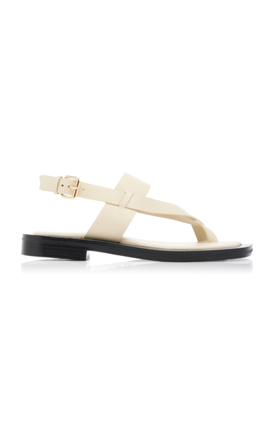 Shop A.emery Remi Leather Sandals In White