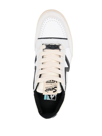 Shop Vans Leather Sneaker In Cream