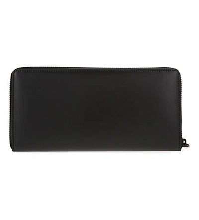 Shop Comme Des Garçons Long Leather Wallet In Very Black