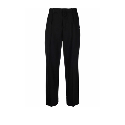 Shop Our Legacy Black Borrowed Chino Wool Trousers