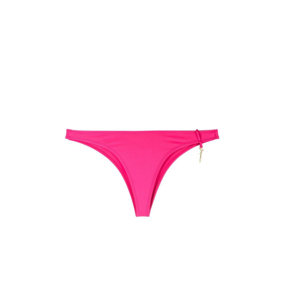 Shop Jacquemus Pink Le Bas De Maillot Signature Bikini Bottoms