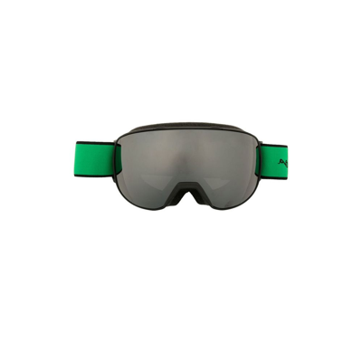 Shop Bottega Veneta Black Mirrored Ski Goggles