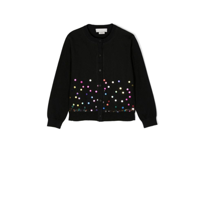 Shop Stella Mccartney Black Embellished Cardigan