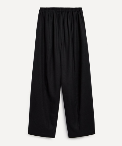 Shop Eskandar Women's Tulip Trousers In Black