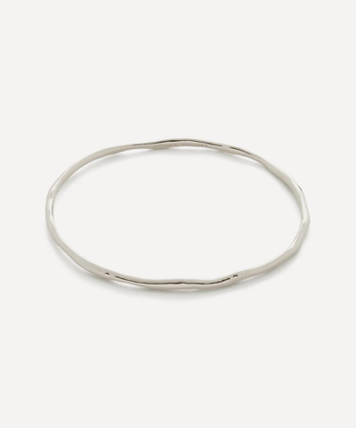 Monica Vinader Siren Muse Recycled Sterling-silver Bangle Bracelet In Silver