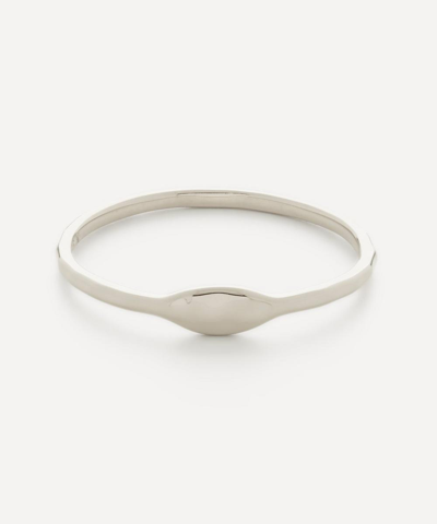 Shop Monica Vinader Sterling Silver Siren Muse Mini Band Ring
