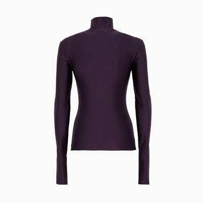 Shop The Andamane Halle Turtle Neck Sweater In Rouge/noir