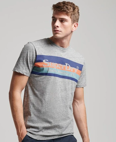 Men's Vintage Logo T-Shirt in Athletic Grey Marl