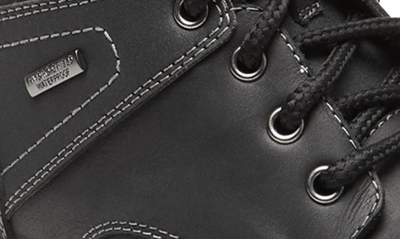 Rockport Waterproof Moc Toe Lug Sole Boot In Black Lea/sde