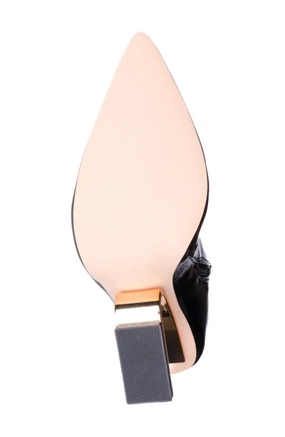 Lady Couture Princess Inverted Heel Bootie In Black Patent