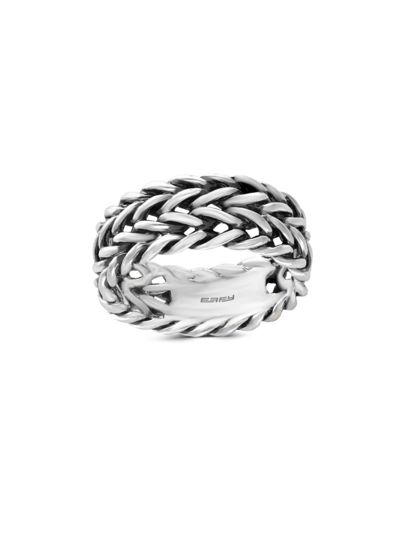 Shop Effy Men's Gento Sterling Silver Braided Ring
