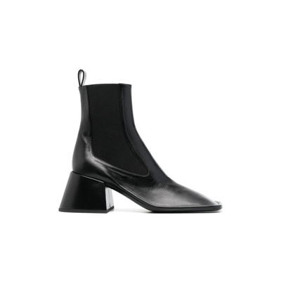 Shop Jil Sander 65 Leather Ankle Boots - Women's - Calf Leather In Black