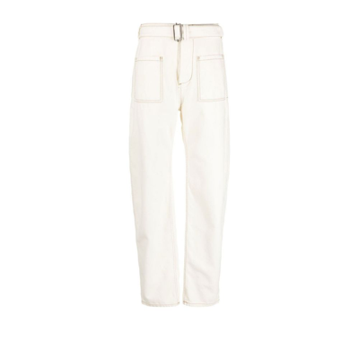 Shop Etro Straight Leg Cargo Trousers - Women's - Cotton In White