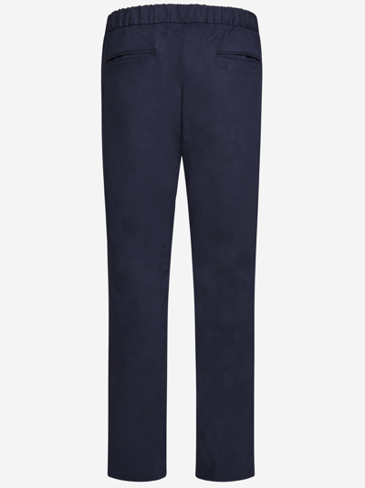 Shop Herno 'resort' Trousers In Blue
