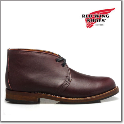 Pre-owned Red Wing Shoes Red Wing Heritage 9032 Men's Beckman Chukka Boot (blk Cherry Featherstone Lthr)