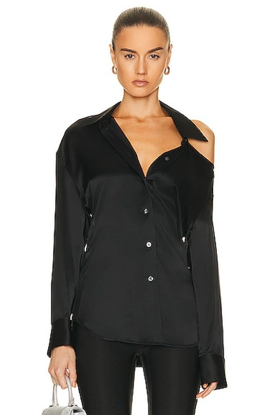 Shop Alexander Wang T Shirt With Open Back Neckline In Black