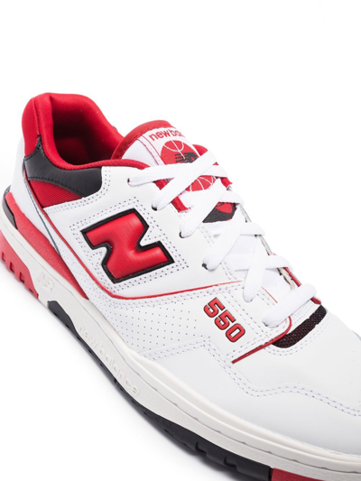 Shop New Balance 550 "white Red" Sneakers