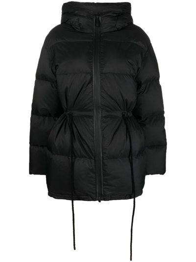 Acne Studios Orsa Nylon Ripstop Hooded Down Puffer Coat In Black | ModeSens