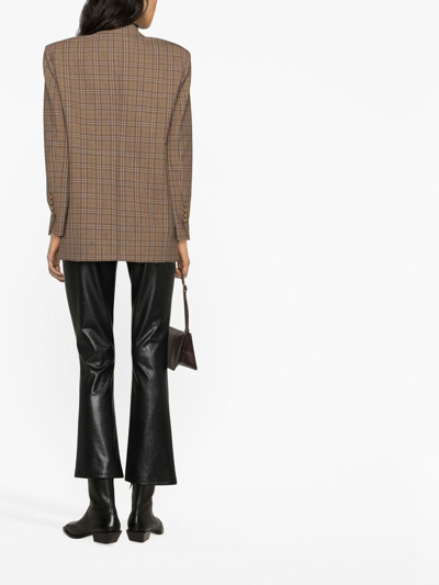 PINKO CHECK-PATTERN OVERSIZED BLAZER 