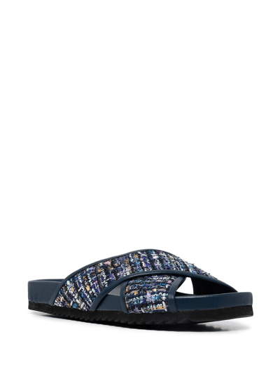 Madison.maison Crossover Strap Sandals In Multicolour