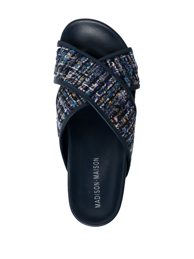 Madison.maison Crossover Strap Sandals In Multicolour