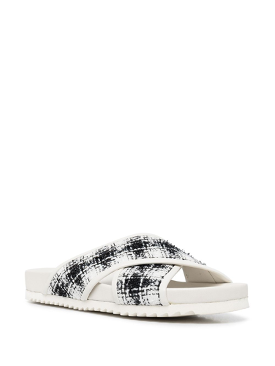 Madison.maison Crossover Strap Sandals In Multicolour