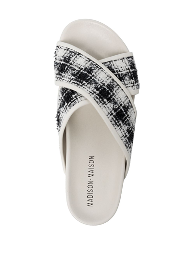 Madison.maison Crossover Strap Sandals In Multicolour