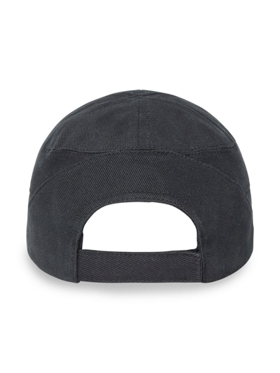 Shop Balenciaga Logo-print Cap In Black
