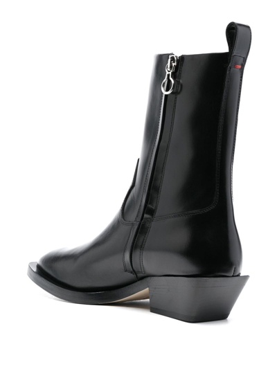 Aeyde Tapered-heel Ankle Boots In Schwarz