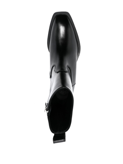 Aeyde Tapered-heel Ankle Boots In Schwarz