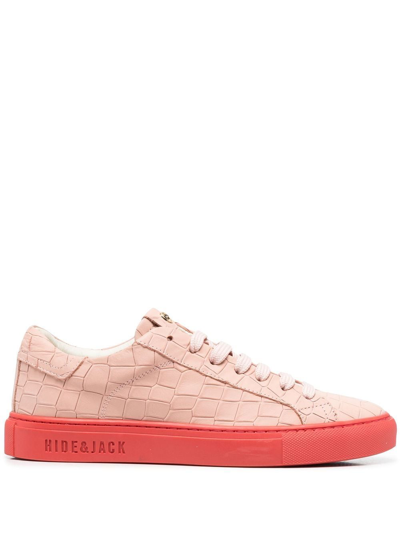 Hide & Jack Low-top Leather Sneakers In Pink | ModeSens