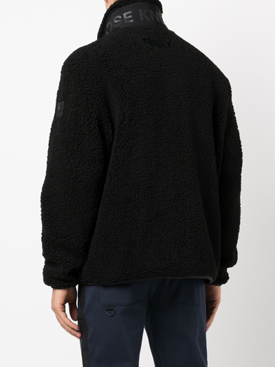 Shop Moose Knuckles Saglek Zip-up Sweatshirt In Black