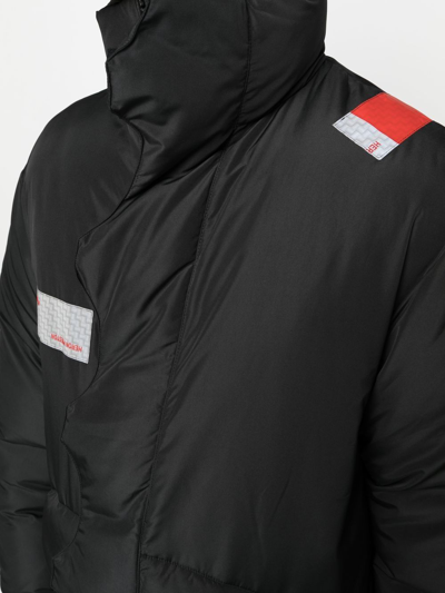Heron Preston Logo-patch Padded Coat In Schwarz