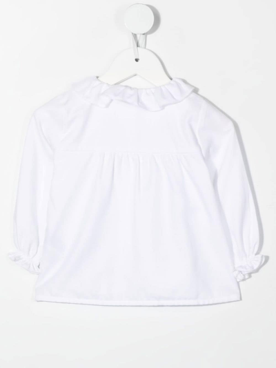 Shop Knot Breeze Long-sleeved Blouse In White