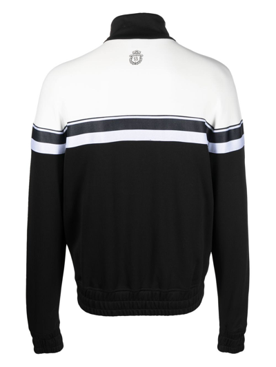 Billionaire Roll-neck Knit Cardigan In Schwarz