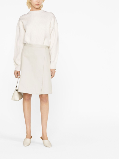 Joseph Round-neck Knitted Jumper In Nude