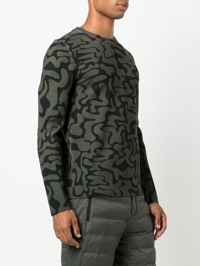 Aztech Mountain Matterhorn Crewneck Jumper In Green